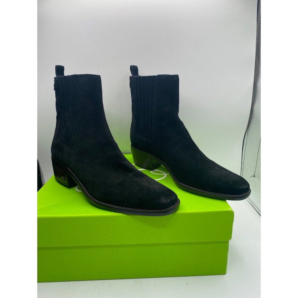 Sam Edelman Women's Black Brawley Pointed Toe Buckled Ankle Boots Size 9.5M NIB - Picture 3 of 5